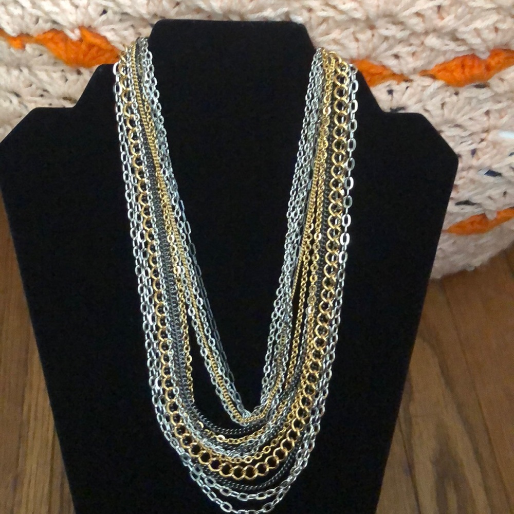 LAURENRalph Lauren Multi Strand Tri-Color Necklace